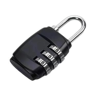 Imagem de Cadeado De Combinação De 3 Dígitos Para Mini Malas, Armários De Academ