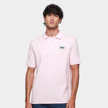 Imagem de Camisa Polo Lacoste Masculina, Rosa claro, M