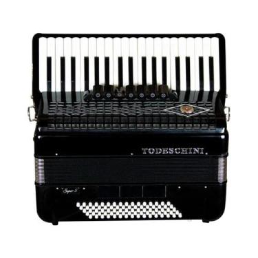 Imagem de Acordeon Todeschini Yw870 37 Teclas 80 Baixos C/Bag COR:Preto, Preto
