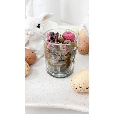 Imagem de Kit Páscoa Vela Aromática + Sabonete Mousse Aroma Chocoberry - Decoraç