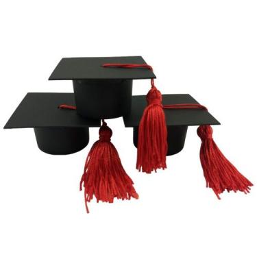 Imagem de Caixinha Mini Capelo Pacote Com 10 unidades - FlalvysArtes, VERMELHO