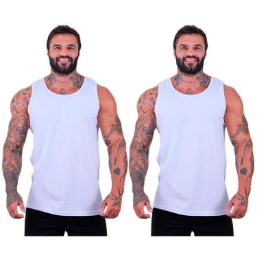 Imagem de Kit 2 Regatas Clássicas MXD Conceito Slim Cores Básicas e Mescladas Lisas-Masculino