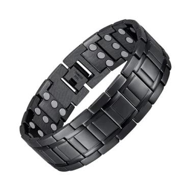 Imagem de Pulseira Magnética De Cobre Neodímio 3500 Gauss 3X Força Para Homens, 