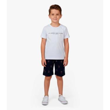 Imagem de Conjunto Infantil Camiseta e Bermuda Select Azul, 4, Azul