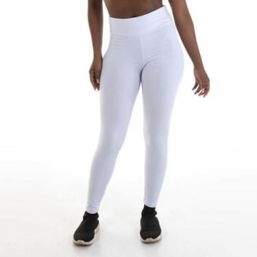 Imagem de Kit 3 Calça Legging Em Suplex Cor:BrancoTamanho:M - EBT Uniformes, Bra