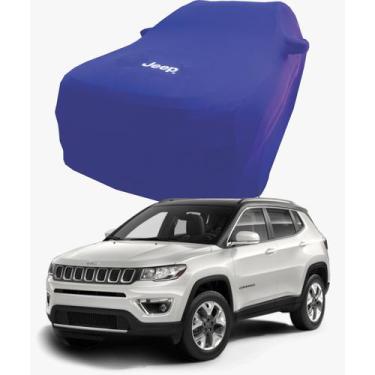 Imagem de Capa de Carro Jeep Compass  Tecido Lycra Premium - Cadilhe Capas, Azul