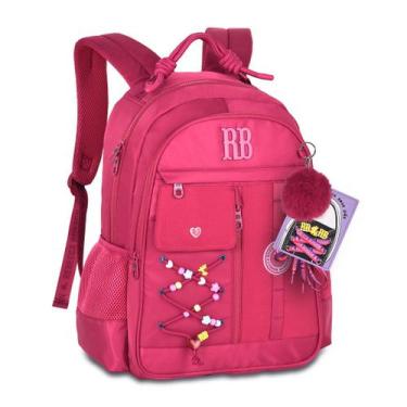 Imagem de Mochila de Costas Rebecca Bonbon Beaded Fun RB27424 Grande Juvenil Com