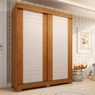 Imagem de Guarda-roupa Infantil 2 Portas de Correr 100% MDF 140cm Lunara Espress