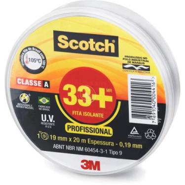 Imagem de Fita Isolante SCOTCH 33+ 19MMX20M Profis. - 3M