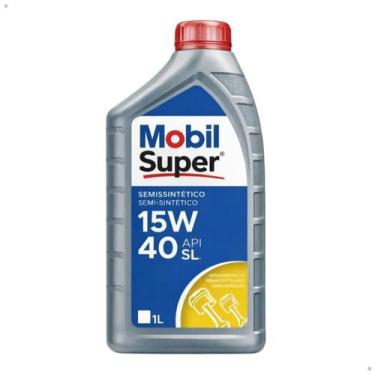 Imagem de Oleo Motor Mobil 15w40 API SL Semissintético 1 Litro - 15w40Mobil, 1, 