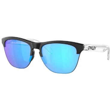 Imagem de Óculos de Sol Oakley Frogskins Unissex Preto e Azul-Unissex
