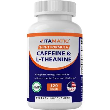 Imagem de Suplemento vitamático L-teanina 200mg com cafeína 100mg-Unissex