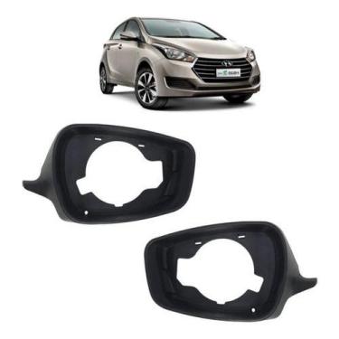 Imagem de Par Moldura Retrovisor Hb20 2012 13 14 2015 16 2017 18 2019 - MUTKIT