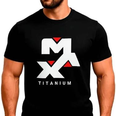 Imagem de Camiseta Dry-Fit Max - Tamanho EG Preta - Max Titanium