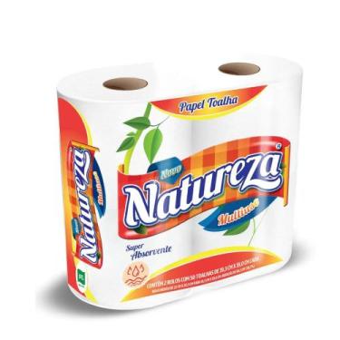 Imagem de Papel toalha para cozinha 50fls natureza fd pt com 2 rolos - INDAIAL
