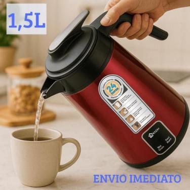 Imagem de Chaleira Elétrica Inox 1.5l 1200w Kaza 110v Ou 220v, 110V, Verde