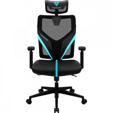 Imagem de Cadeira Ergonomica Yama1 Preta/Cyan Thunderx3