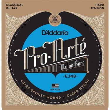 Imagem de Encordoamento Violão Nylon Alta DAddario 80/20 Cristal EJ48