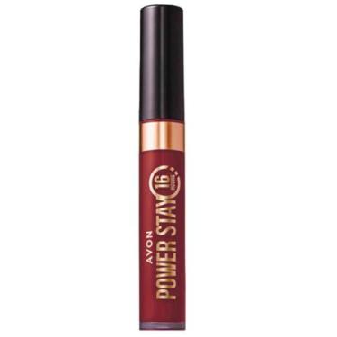 Imagem de Power Stay Avon Batom Líquido Matte 16h cor Vinho Marsala 6ml