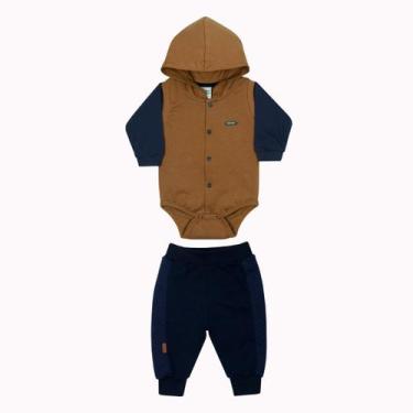 Imagem de Conjunto Bebê Menino Explore Forest Caramelo - Sonho Mágico, M, Carame