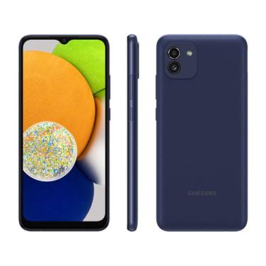 Imagem de Smartphone Samsung Galaxy A03 64GB Azul 4G Octa-Core 4GB RAM Tela 6,5 