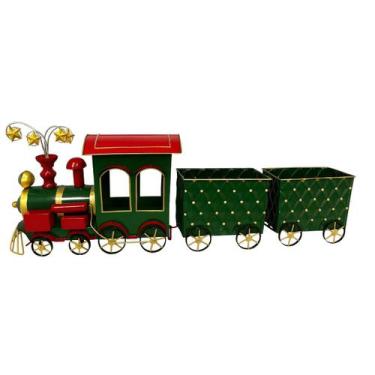 Imagem de Trem Natalino Vermelho 41x119cm 1068674 Cromus