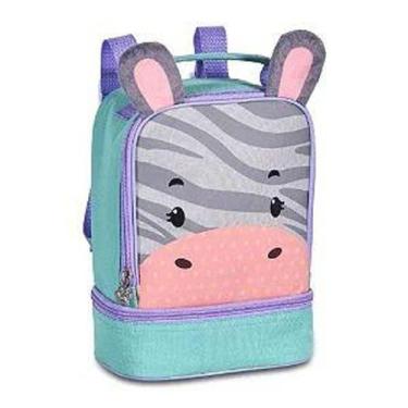 Imagem de Lancheira Térmica Infantil Escolar Passeio Costas Zebra - Clio