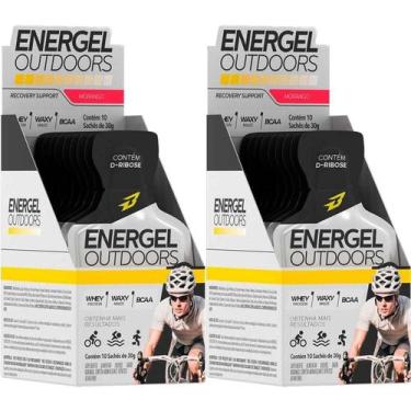 Imagem de Kit 2X Energel Outdoors - 10 Unidades Morango Silvestre - BodyAction -