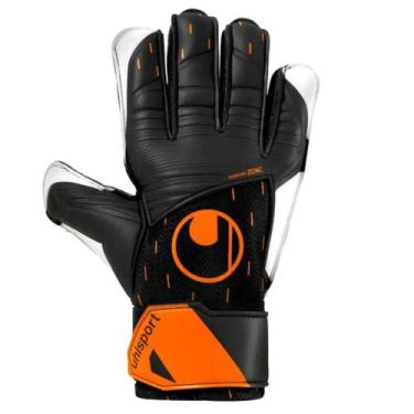 Imagem de Luva De Goleiro Uhlsport Speed Contact Preta e Laranja - Unissex - Sta
