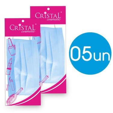 Imagem de Mascara Facial Descartavel Infantil Cristal Azul 05 pacotes c/ 10 unid