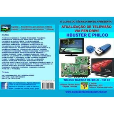 Imagem de Livro Atualização de Televisão,via Pen Drive H-Buster e Philco