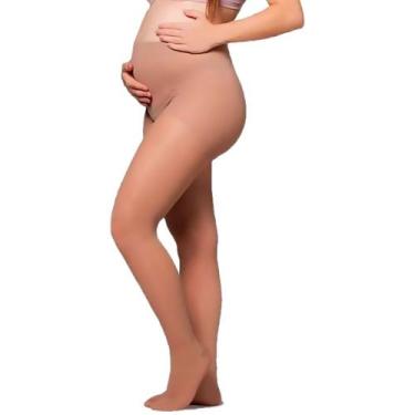 Imagem de Meia-Calça Audace Maternidade 15-20mmHg Fechada Natural Tam C - Sigvar