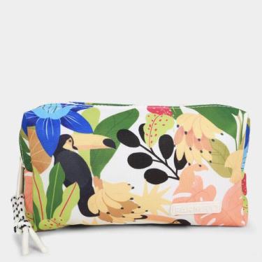 Imagem de Necessaire Farm Ora Bolas Bossa Tucano Feminina, Preto, Branco, Único