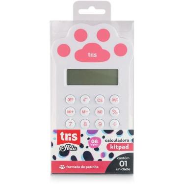 Imagem de Calculadora de Bolso TRIS PETS Patinha com 8 Dígitos - Summit