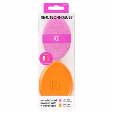 Imagem de Esponja Puff Real Techniques 2 em 1 com Estojo, 1Un