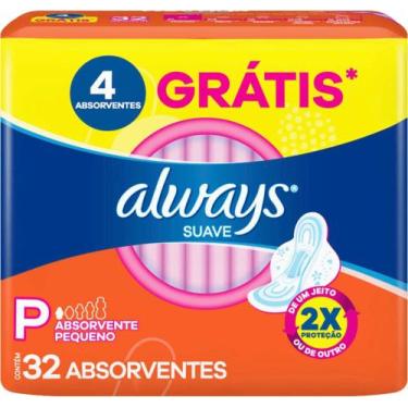 Imagem de Absorvente Suave Always Com Abas Rápida Absorção 32 Und P