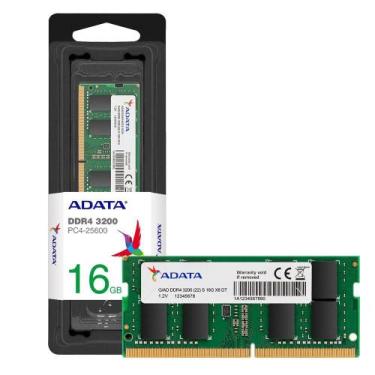 Imagem de Memoria Ram Para Notebook 16GB Adata 1x16GB DDR4 3200MHz CL22 PC4 3200