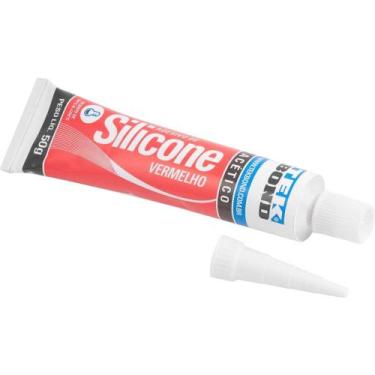 Imagem de Borracha De Silicone Acético Vermelho 50 G Tekbond - Adesivo Selante T