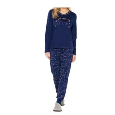 Imagem de Pijama Estampa Puff Elegancia e Conforto Na hora de Dormir - DK HOME W