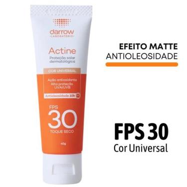 Imagem de Protetor Solar Antioleosidade FPS 30 Com Cor Universal 40g Actine Darr