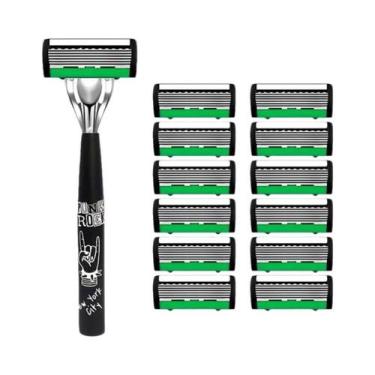 Imagem de Lâmina De Barbear Masculina De Aço Inoxidável Alemão De 6 Camadas, Car