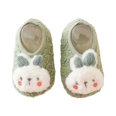 Imagem de Pantufas De Pelúcia De Coelho De Desenho Animado Para Bebês, Quentes, 