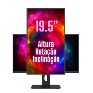 Imagem de Monitor Fox 19,5 LED HD + 1600x900, 75Hz, 2ms, HDMI, VGA, VESA, Ajuste