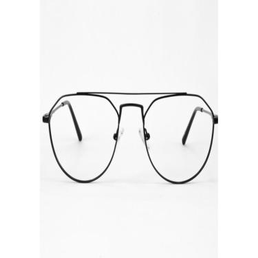 Imagem de Armação Óculos De Grau Feminina Aviador-Feminino