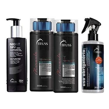 Imagem de Truss Miracle Sh 300ml + Cd 300ml + Reconstrutor + Night Spa