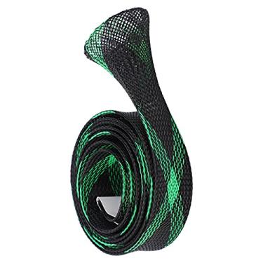 Imagem de Capa de vara de pescar meia, vara de pesca leve, luva protetora para vara de pescar para negócios para família(Verde e preto)