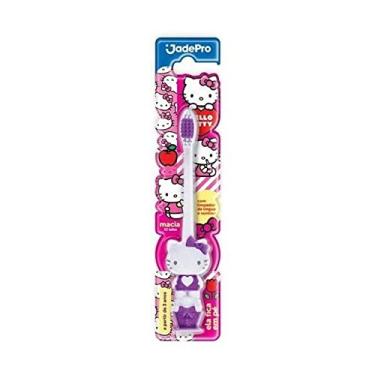 Imagem de JADEPRO Escova Dental Jadepro Infantil Hello Kitty Com Ventosa Macia