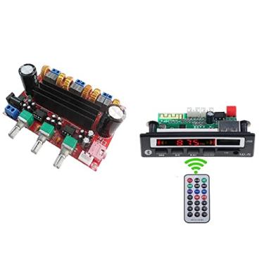 Imagem de AiyimaAudio Store Placa Amplificador 2.1 200W Compacto + Mini Bluetooth Mp3