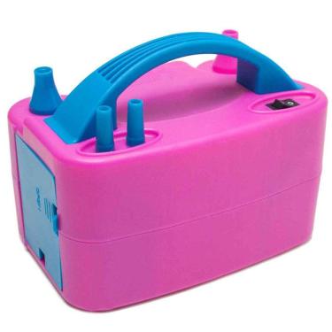 Imagem de Inflador Compressor Bomba Balões Bexigas 2 Bicos Festas 220V