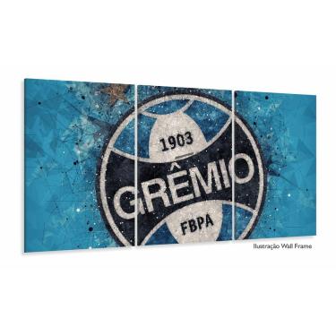 Imagem de Quadro Decorativo 3 peças Grêmio Futebol 120x60